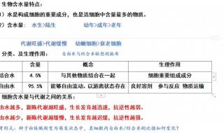 高一生物必修一知识点